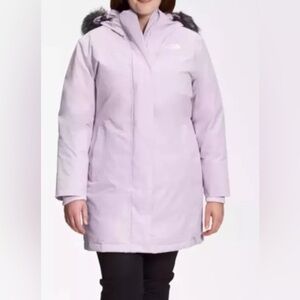 The North Face Women’s Arctic Parka Waterproof Jacket In Lavender Fog Sz 3XL NWT